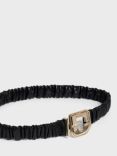 Gerard Darel Le Rita Textured Leather Belt, Black