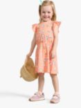 Lindex Kids' Charming Critter Cotton Jersey Dress, Light Coral