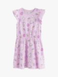 Lindex Kids' Cute Character Cotton Dress, Light Lilac