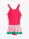 Lindex Kids' Watermelon Swimsuit, Dk Neon Coral