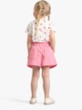 Lindex Kids' Organic Cotton Solid Poplin Shorts, Pink