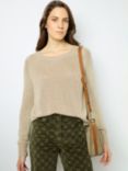 Gerard Darel Jaylin Metallic Thread Jumper, Beige