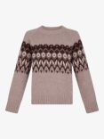 Gerard Darel Janina Fair Isle Wool Blend Jumper, Camel/Multi