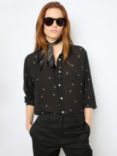 Gerard Darel Clyde Spot Blouse, Black