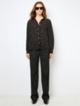 Gerard Darel Clyde Spot Blouse, Black