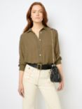 Gerard Darel Clyde Stripe Shirt, Beige/Black