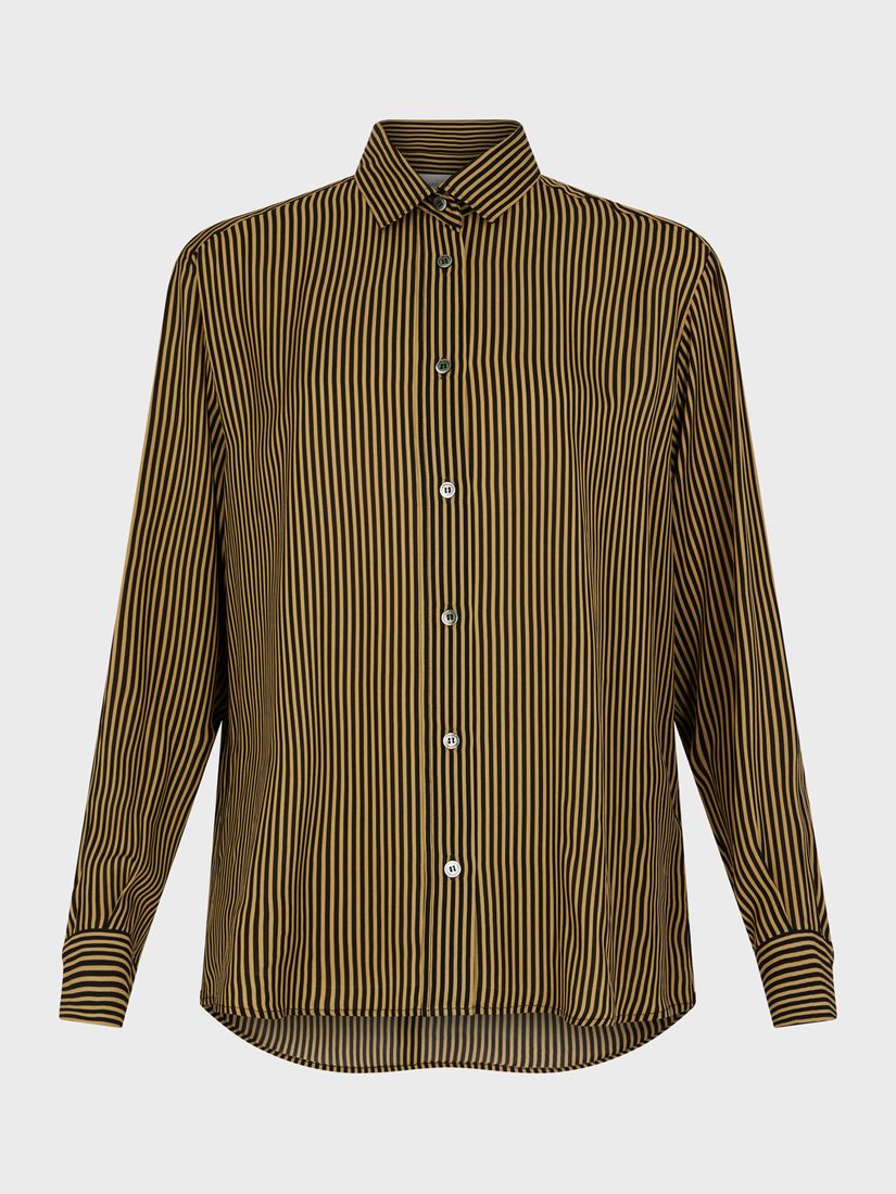 Gerard Darel Clyde Stripe Shirt, Beige/Black