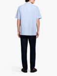 SISLEY Short Sleeve Linen Shirt, Blue