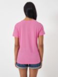 Crew Clothing Graphic T-Shirt, Bright Pink