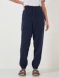 Crew Clothing Adler Relaxed Twill Joggers, Navy Blue