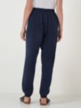 Crew Clothing Adler Relaxed Twill Joggers, Navy Blue