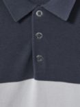 Reiss Charge Colourblock Polo Shirt, Blue Multi