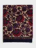 Gerard Darel Douha Floral Wool Scarf, Red/Multi