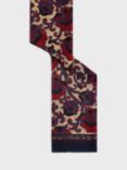 Gerard Darel Douha Floral Wool Scarf, Red/Multi