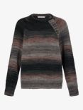 Gerard Darel Jaida Stripe Wool Blend Jumper, Grey/Multi