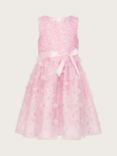 Monsoon Kids' Petalina 3D Party Dress, Pink