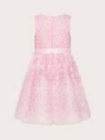 Monsoon Kids' Petalina 3D Party Dress, Pink