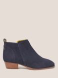 White Stuff Willow Suede Ankle Boots, Dark Navy