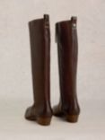 White Stuff Willow Leather Boots, Dark Brown