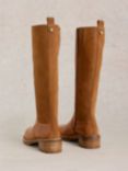 White Stuff Serena Leather Knee High Boots, Mid Tan