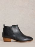 White Stuff Willow Leather Ankle Boots, Black