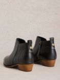 White Stuff Willow Leather Ankle Boots, Black