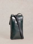 White Stuff Clara Leather Phone Bag, Dark Teal