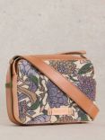 White Stuff Lola Floral Leather Camera Bag, Pink/Multi