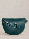 White Stuff Mini Sebby Leather Sling Bag, Mid Teal