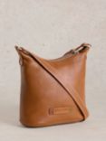 White Stuff Mini Fern Leather Crossbody Bag, Tan