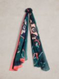 White Stuff Horsing Scarf, Navy/Multi