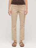 Superdry Mid Rise Chinos, Stonewash Brown