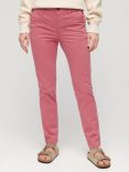 Superdry Mid Rise Chinos, Mauve Pink