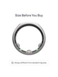 Oura Ring Gen3 Heritage Health & Fitness Tracker Smart Ring, Silver