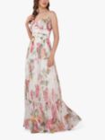Lace & Beads Thea Maxi Dress, Ivory/Multi