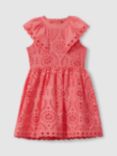 Reiss Kids' Lilly Fit & Flare Dress, Pink