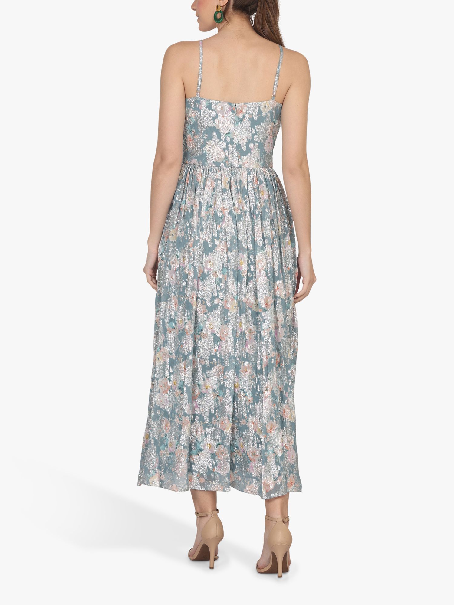 Lace & Beads Nelex Floral Midi Dress, Multi