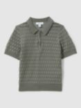 Reiss Kids' Rizzo Textured Polo Shirt