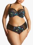 Panache Sculptresse Esme Deep Brief, Black/Multi