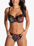 Panache Nina Balcony Bra, Black/Multi