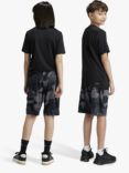 adidas Kids' Train Essentials AEROREADY Shorts, Camo Black