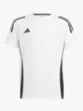 adidas Kids' Tiro 24 Sweat T-Shirt, White/Black