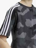 adidas Essentials Allover Print T-Shirt, Camo Black