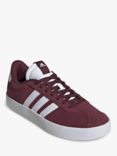 adidas VL Court 3.0 Lace Up Trainers, Shadow Red