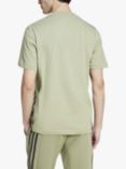 adidas Future Icons 3 Stripes Cotton Sports T-Shirt, Tent Green