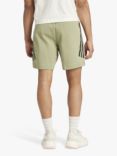 adidas Men's Future Icons 3 Stripes Shorts, Tent Green