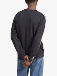 adidas Essentials Fleece 3-Stripes Sweatshirt, Black