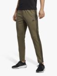 adidas Train Essentials 3-Stripes Training Joggers, Olive Strata/Black