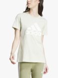 adidas Women's Essentials Logo T-Shirt, Linen Green