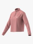 adidas Train Essentials 1/4 Zip Cover Up, Semi Pink Spark